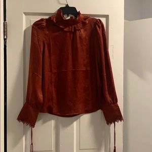 Holiday blouse - Moon River brand. NWT